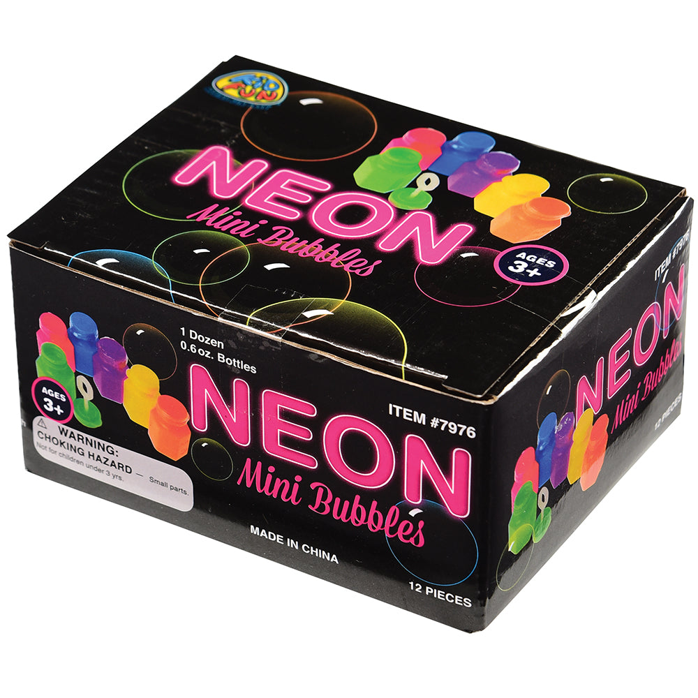 Neon Party Bubbles Party Favor (One Dozen)