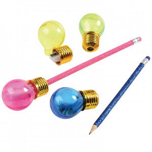 Light Bulb Pencil Stationery Sharpeners (1 dozen)