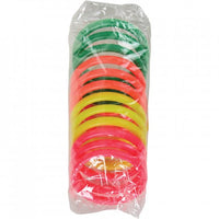 Neon Carnival Rings Party Supply - 5.25 Inch (One dozen)