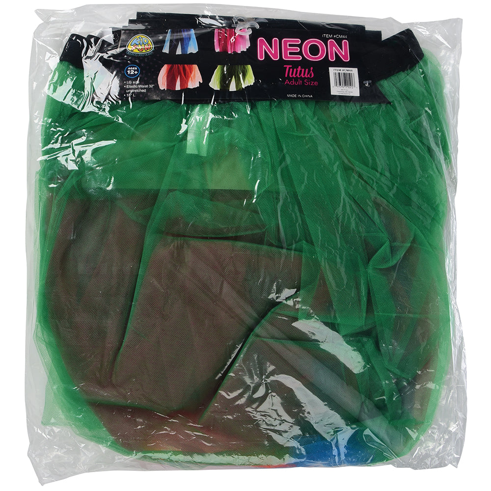 Adult Size Neon Tutus Costume Accessory (4 Per Bag)