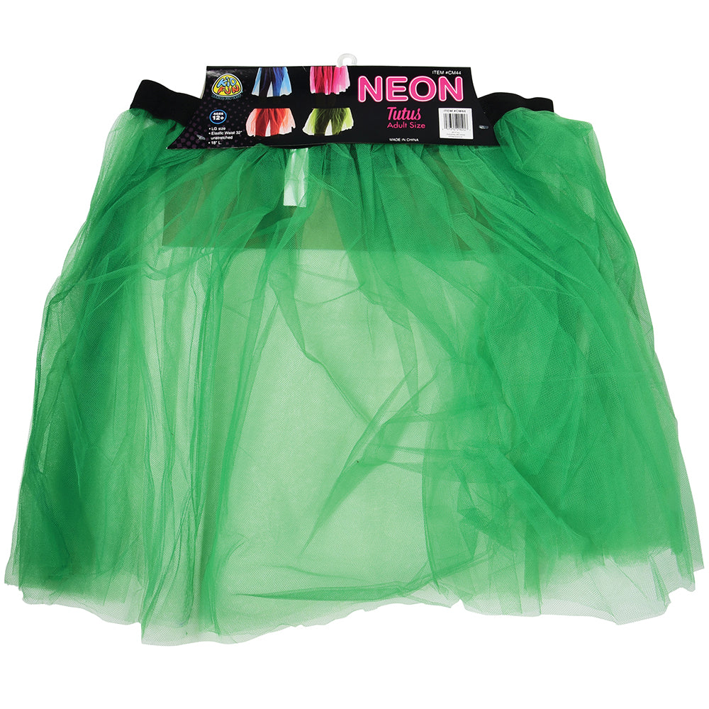 Adult Size Neon Tutus Costume Accessory, 4 per Bag