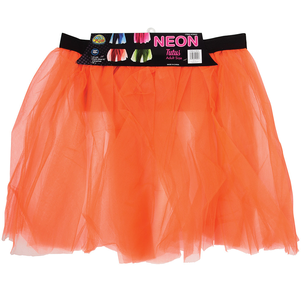 Adult Size Neon Tutus Costume Accessory (4 Per Bag)
