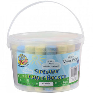 Sidewalk Chalk Bucket Toy 36 Piece Tub