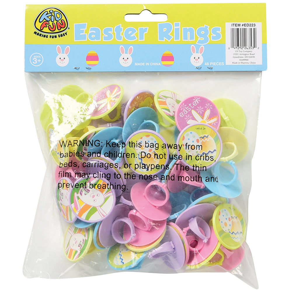 Easter Rings Party Favor, 48 Pieces - Price: $2.84