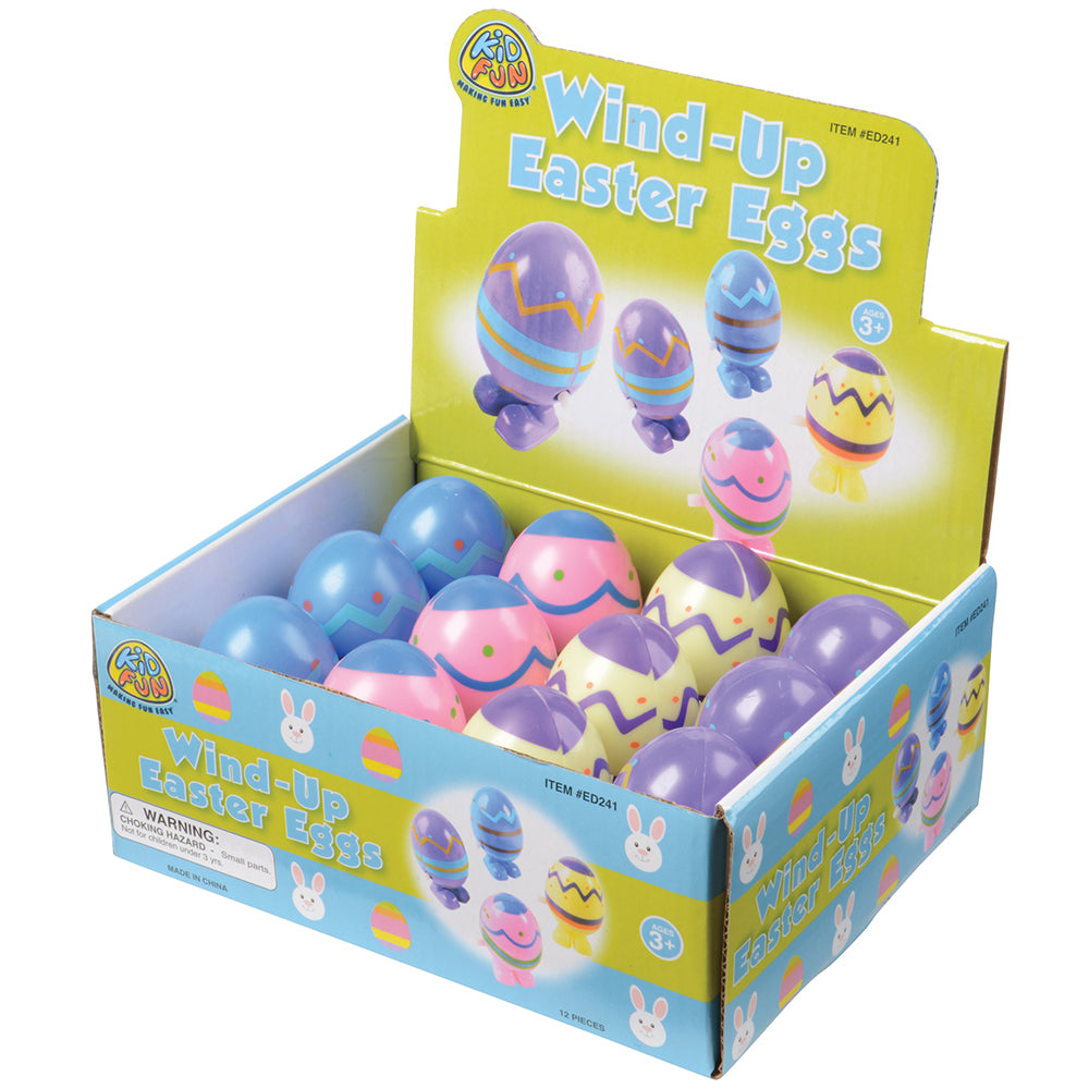 Wind Up Easter Eggs Toy (one dozen)