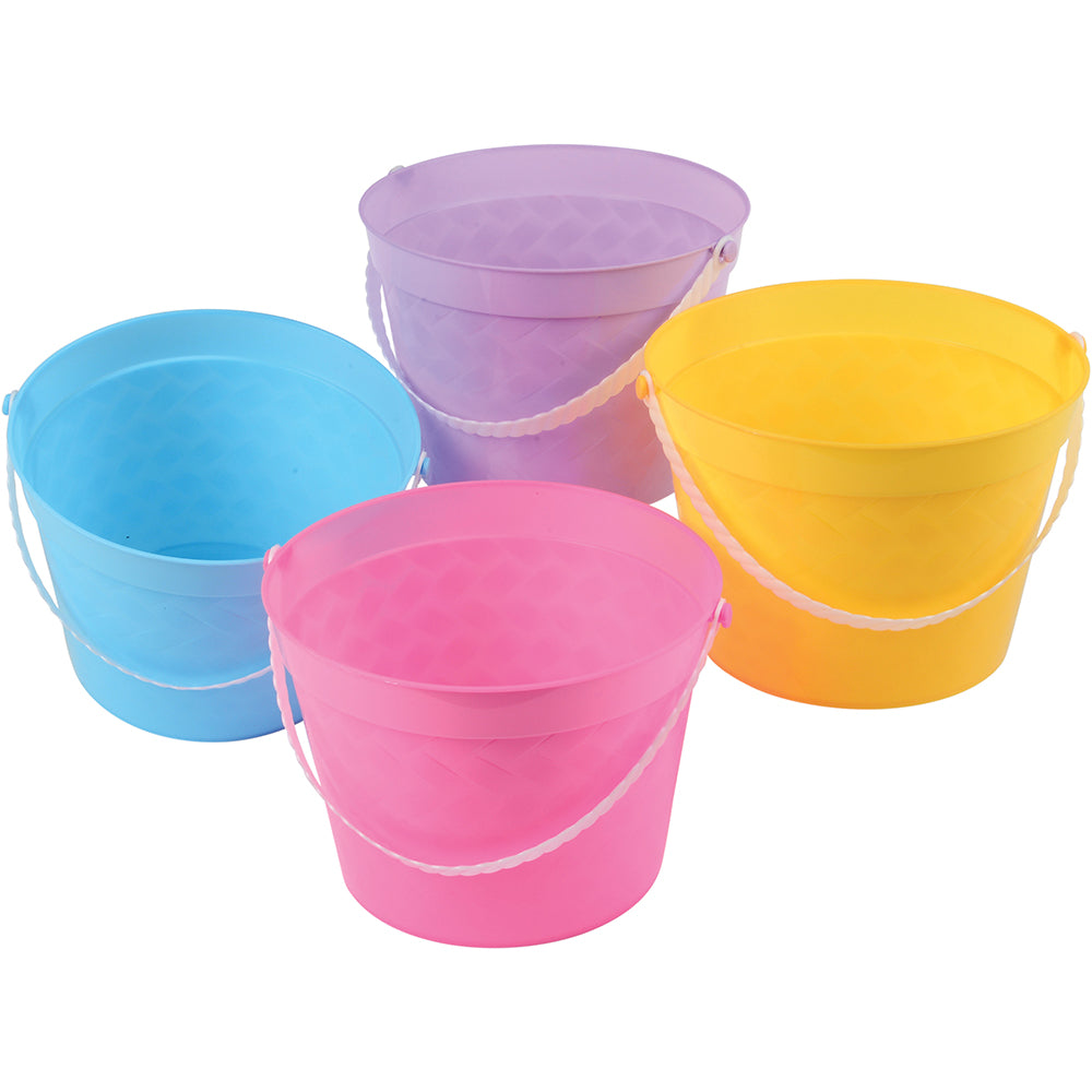 Plastic Easter Baskets Party Supply (Pack of 12)