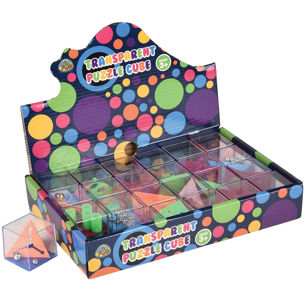 Transparent Puzzle Cube (24 per Package)