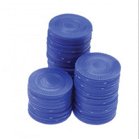 Bulk Poker Chips Blue Game Accessory (bag of 100)