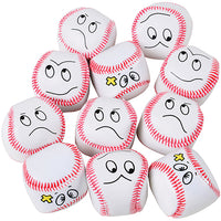 Baseball Face Kickballs Toy (1 Dozen)