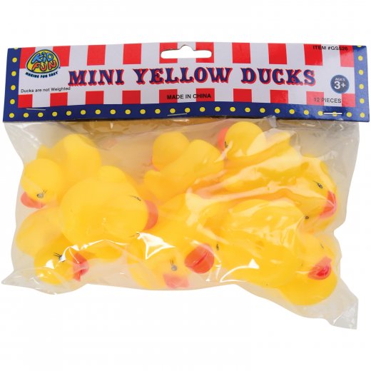 Yellow Duck 1.5&quot; Toy (One Dozen)