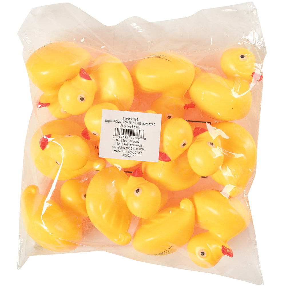 Duck Pond Floaters - Yellow Party Game (1 Dozen) Float Upright