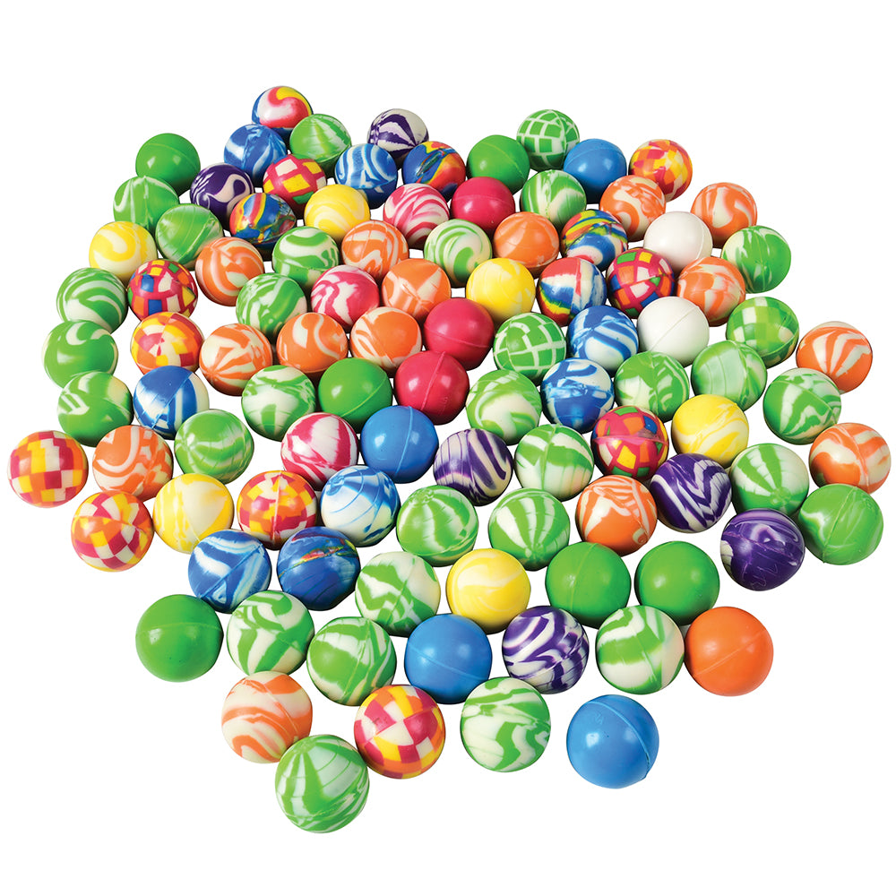 Pak van 25/50/100 Kleine Rubberen Stuiterballen voor Pak van 25/50/100 Kleine Rubberen Stuiterballen voor