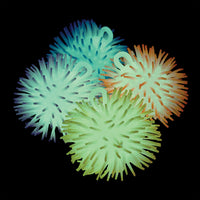 Glow In Dark Puffer Balls - 4 Inch Toys (One dozen)