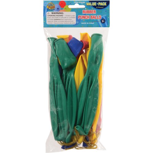 Rubber Punch Balls Toy (1 dozen)