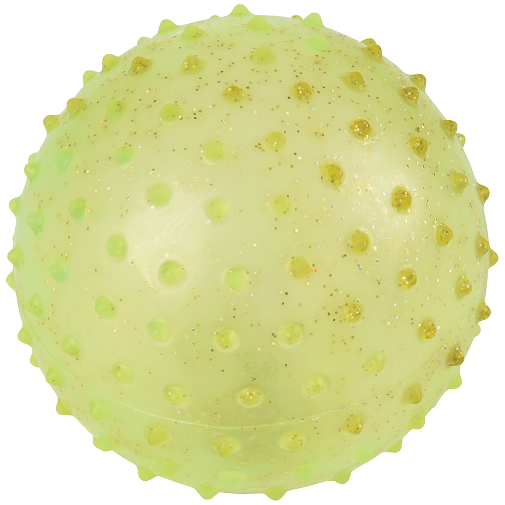 Glitter Knobby Balls Toy 5 Inch (1 Dozen)