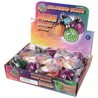 Color Changing Mesh Stress Ball Toy (1 Dozen)