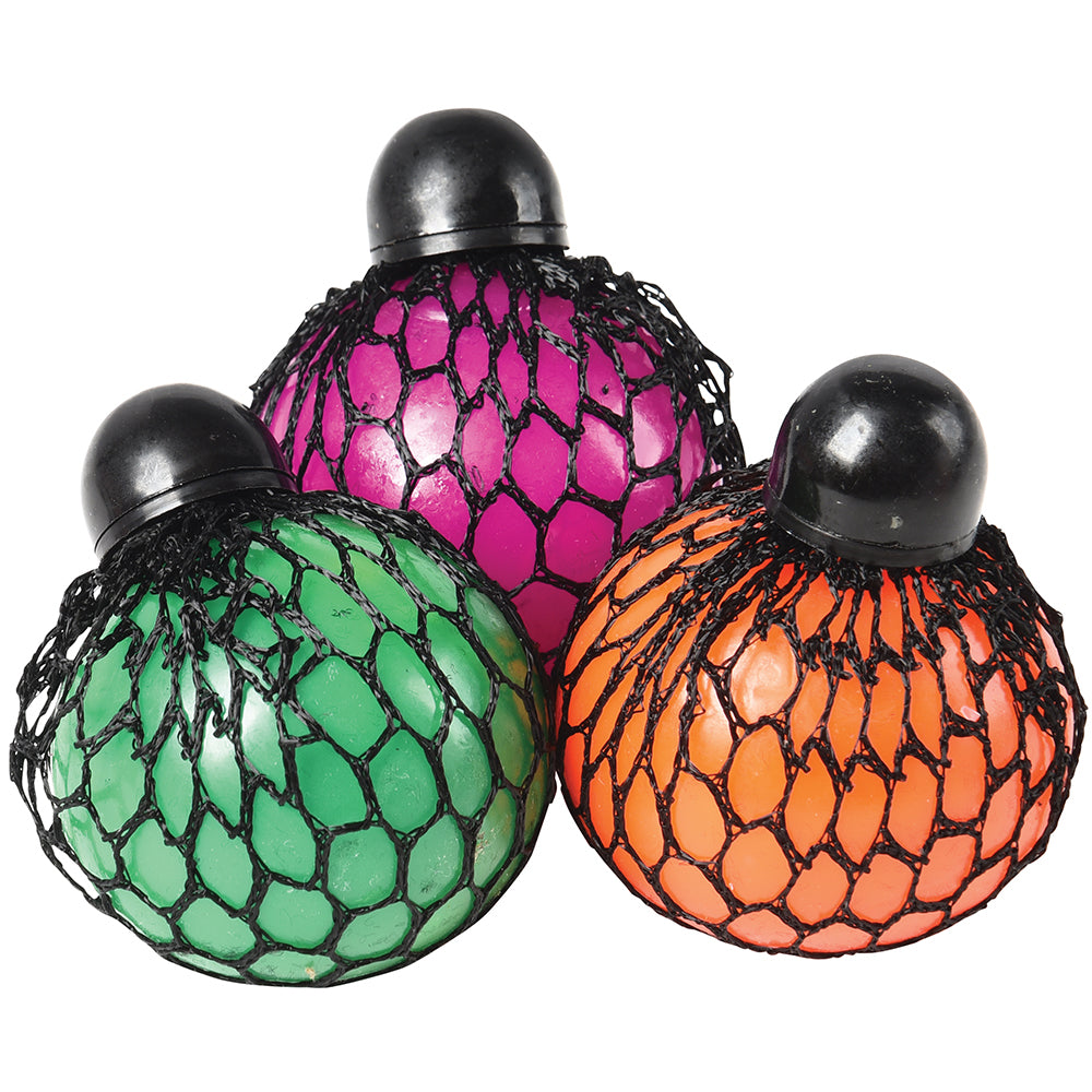 Color Changing Mesh Stress Ball Toy (1 Dozen)