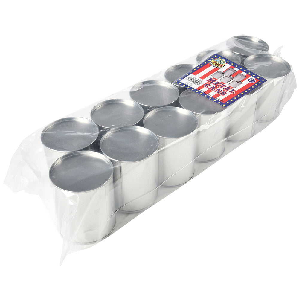 Metal Cans Party Supply (One Dozen)