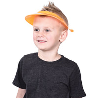 Neon Plastic Visors Party Favor (One Dozen)