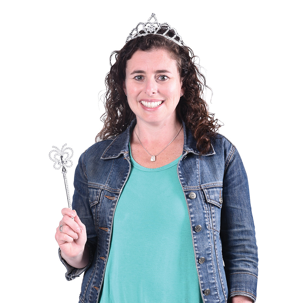 Silver Tiaras Costume Accessory (One Dozen)