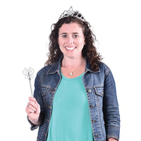 Silver Tiaras Costume Accessory (One Dozen)