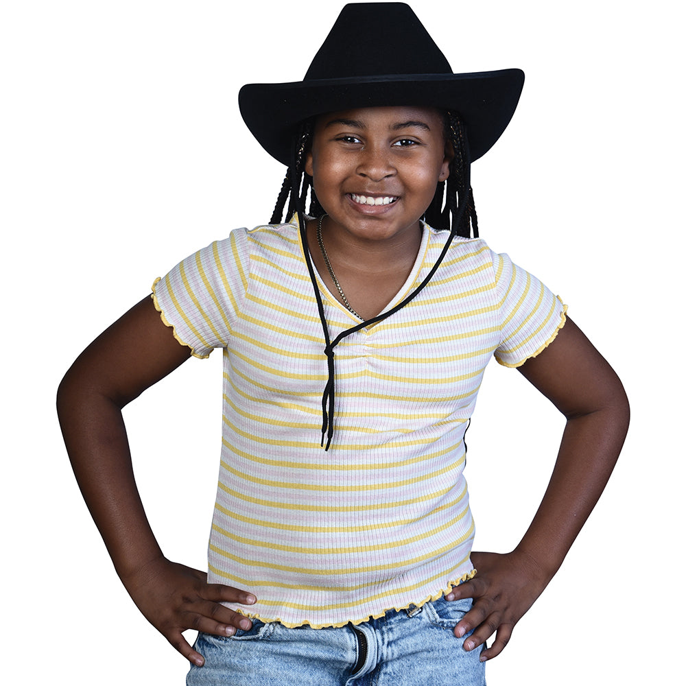 Cowboy Hat - Black Costume Accessory