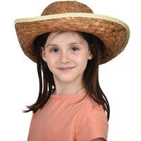 Rolled Brim Woven Straw Cowboy Hat