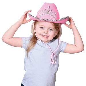 Pink Cowboy Hat with Jewels - Child Costume Accessory