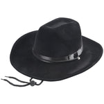 Black Foam Felt Cowboy Costume Hat