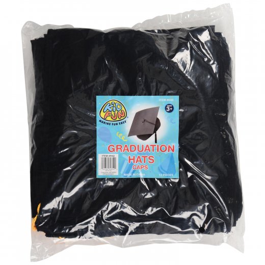 Graduation Caps Black (One Dozen)