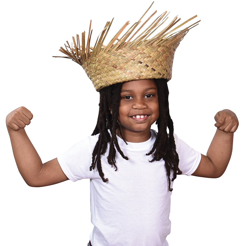 Luau Party Natural Beachcombers Hat Costume -Adult (One Dozen)