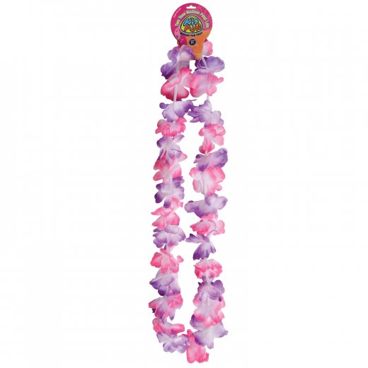 Two Tone Medium Petal Leis Party Favor (1 Dozen)