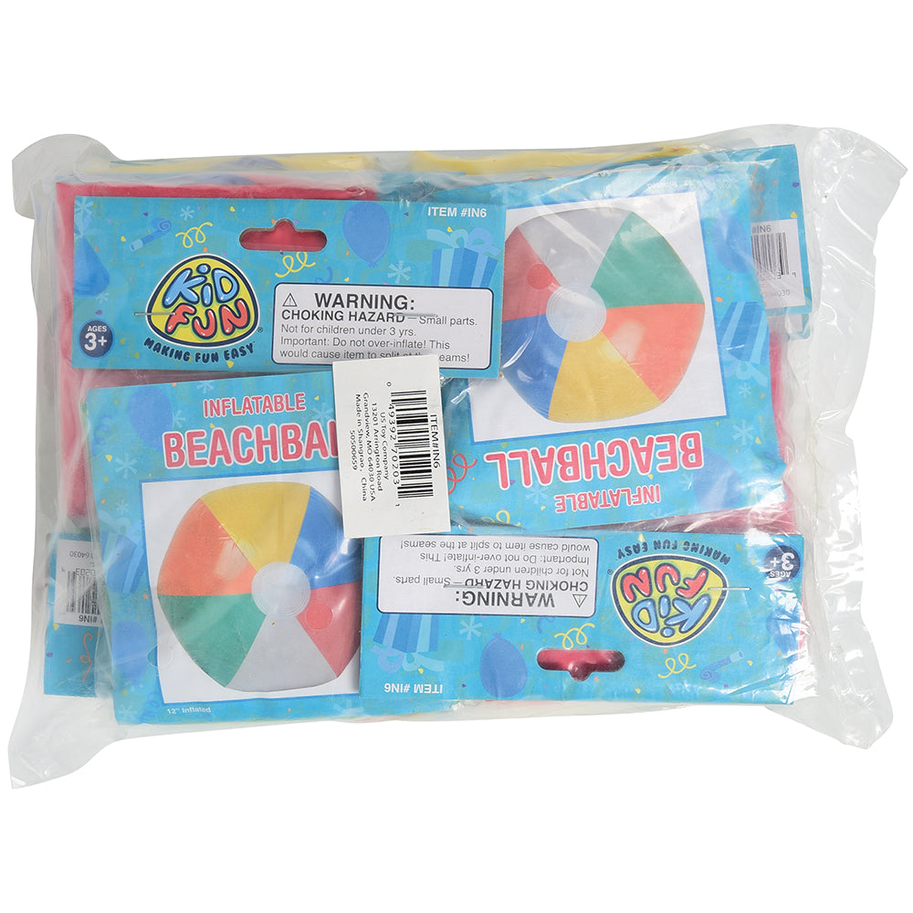 12&quot; Beach Balls Toy (One Dozen)
