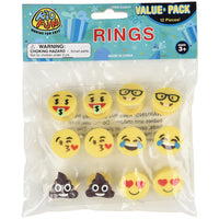 Emoticon Rings Novelty (1 Dozen)