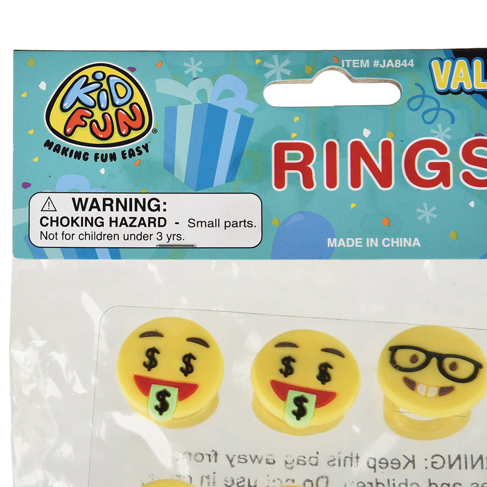 Emoticon Rings Novelty (1 Dozen)
