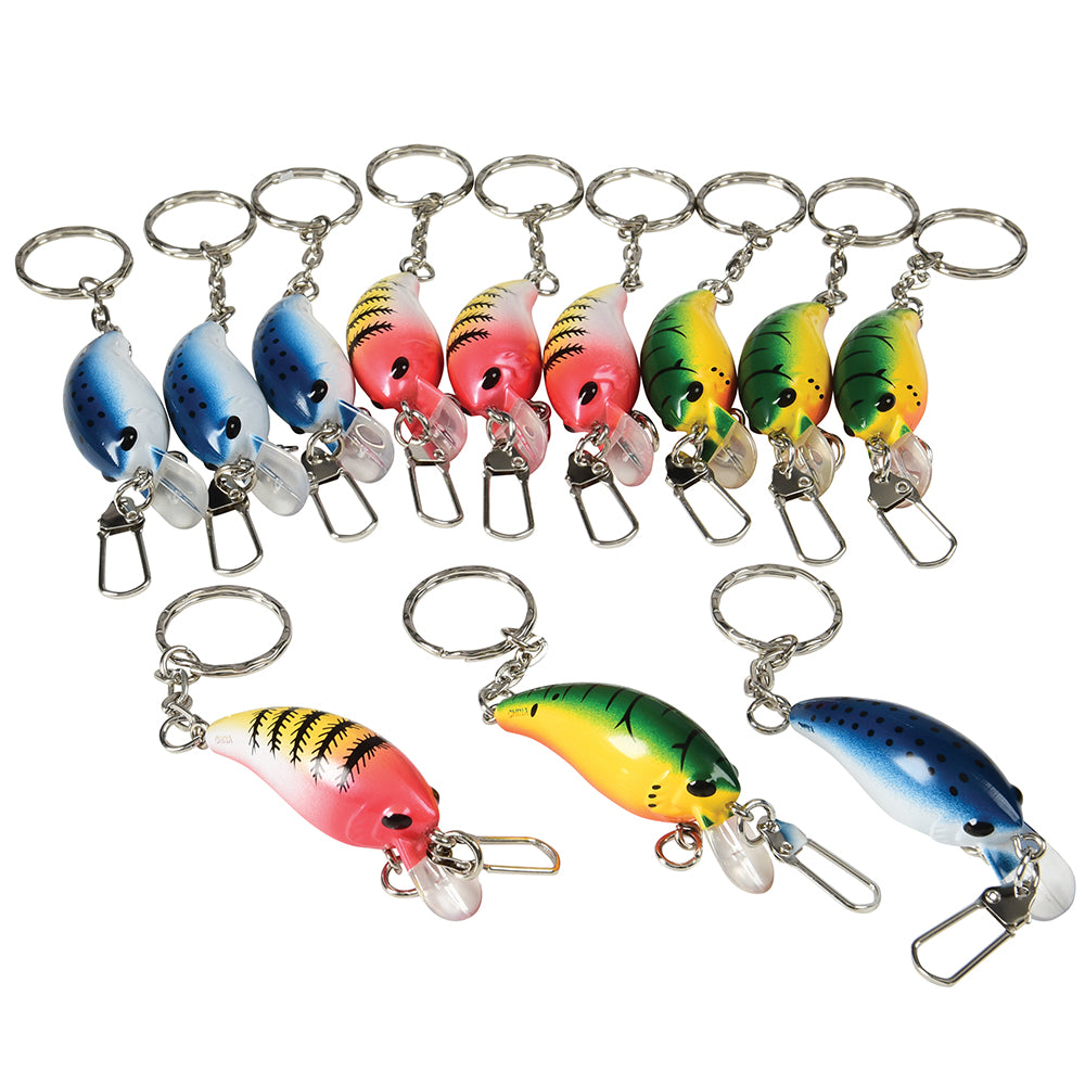 cute fishing lure Skylety 10 Pieces Mini Lures Fishing Hard Baits Hooks Crankbaits Lures Baits Topwater Strong Sound for More Bites Freshwater Saltwater Trout Bass Perch with Box(Fish) : Sports & Outdoors Fishing Lure Keychains Novelty (One