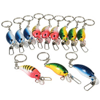 Fishing Lure Keychains Novelty (One Dozen)