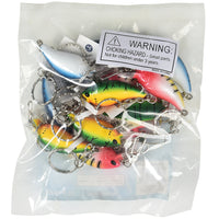 Fishing Lure Keychains Novelty (One Dozen)