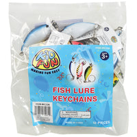 Fishing Lure Keychains Novelty (One Dozen)