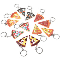 Pizza Keychains Novelty (One Dozen)