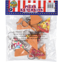 Pizza Keychains Novelty (One Dozen)