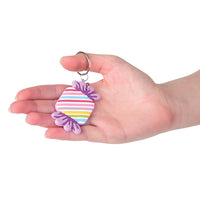 Candy Rubber Keychains Novelty (pack of 12)