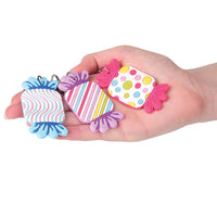 Candy Rubber Keychains Novelty (pack of 12)