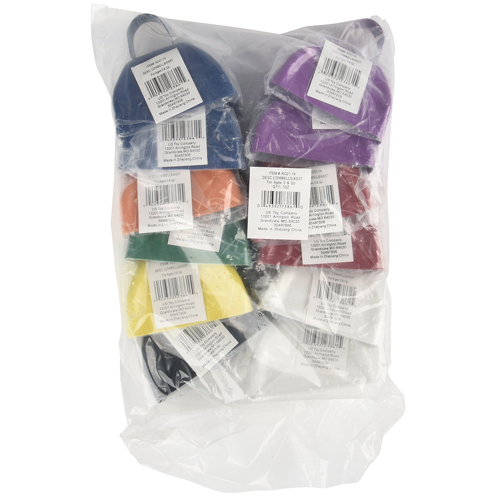 Cowbells (Assorted) Novelty (One Dozen)