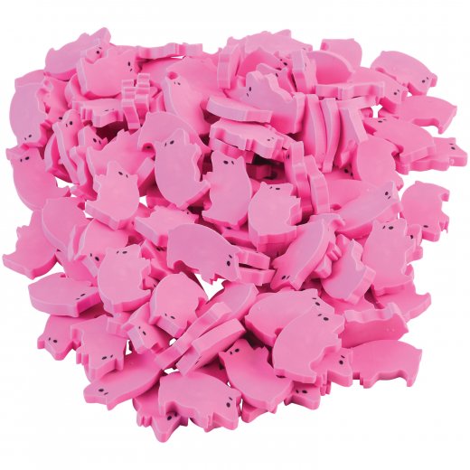 Mini Pig Erasers Stationery (144 pieces)