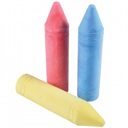 Giant Sidewalk Chalk Toy 3 Per Pkg