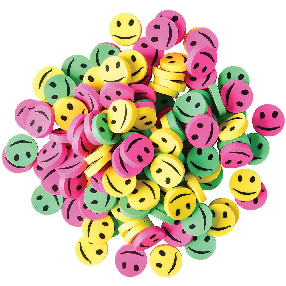Mini Smile Erasers Stationery (144 pieces)