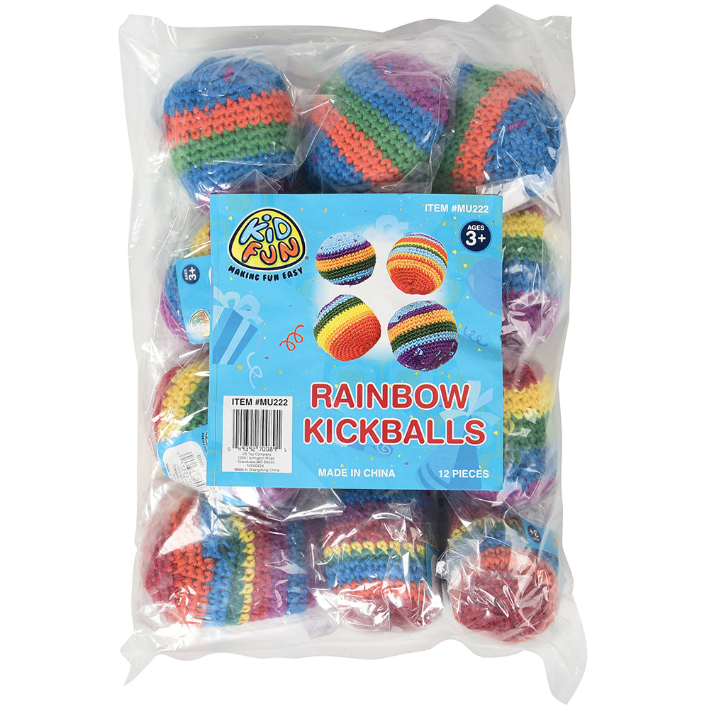 Kickball Raimbow Rainbow Kick Balls Toys (1 Dozen) - Price: $6.48