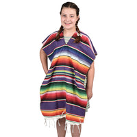 Adult Colorful Economy Poncho Costume