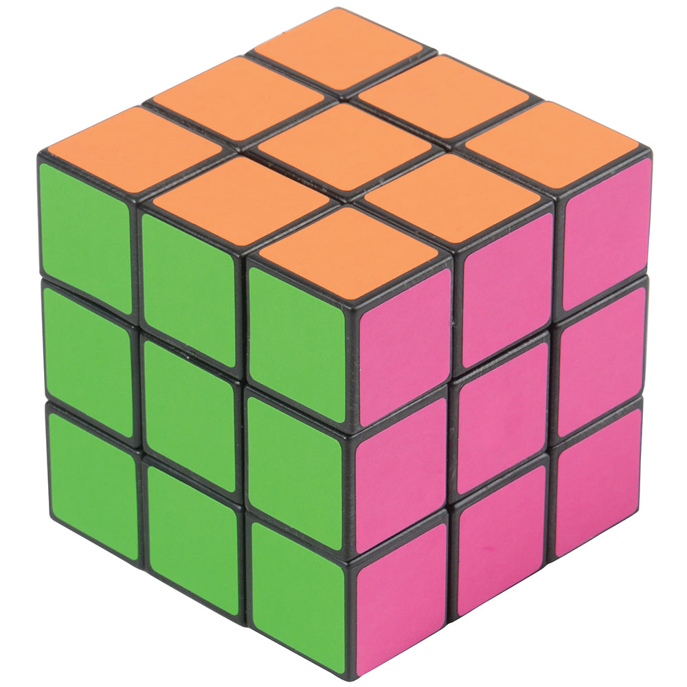 Neon Puzzle Cubes Toy (1 dozen)